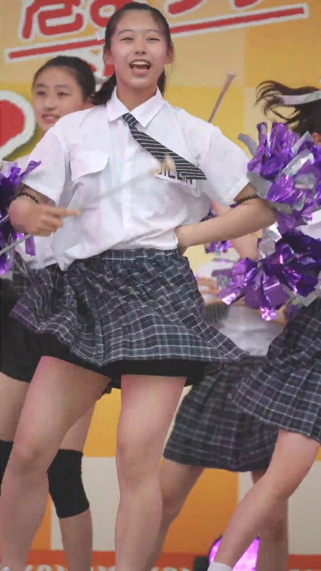 制服チェックプリーツミニスカートＪＣＪＫチアガールチアリーダーパンチラ (46)