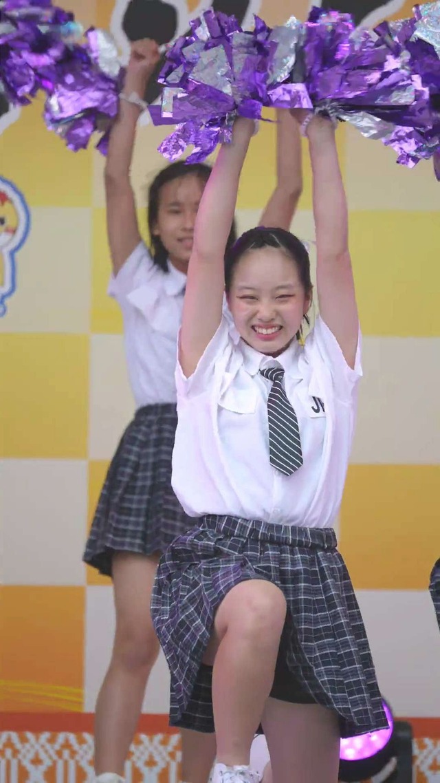 制服チェックプリーツミニスカートＪＣＪＫチアガールチアリーダーパンチラ (59)