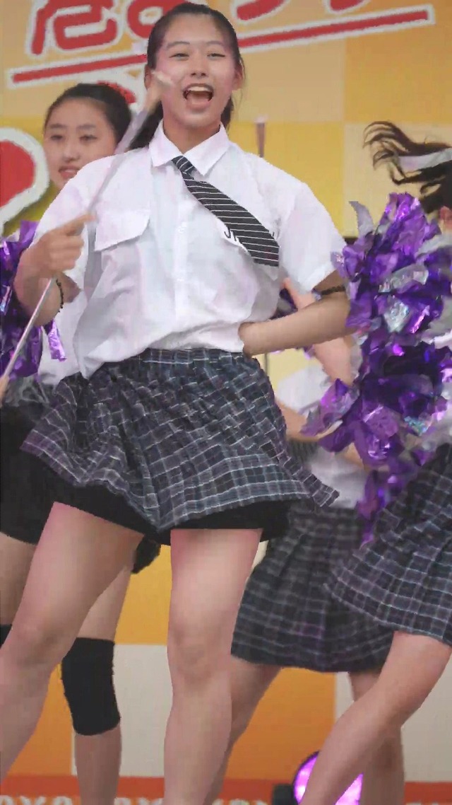 制服チェックプリーツミニスカートＪＣＪＫチアガールチアリーダーパンチラ (47)