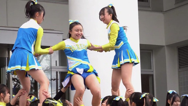 清純女子高生ＪＫチアガールチアリーダーミニスカーパンチラパンツ丸見え (125)