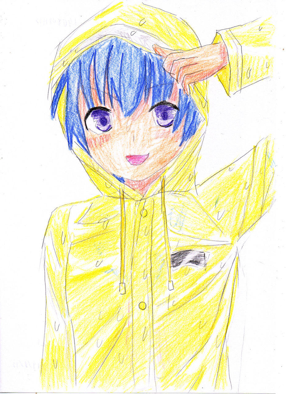 透明カッパを描いてみる 153 黄色もあります カッパは透明で