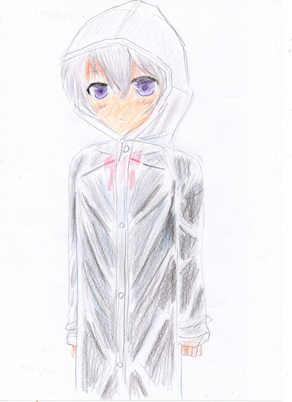 透明カッパを描いてみる 160 カッパは透明で