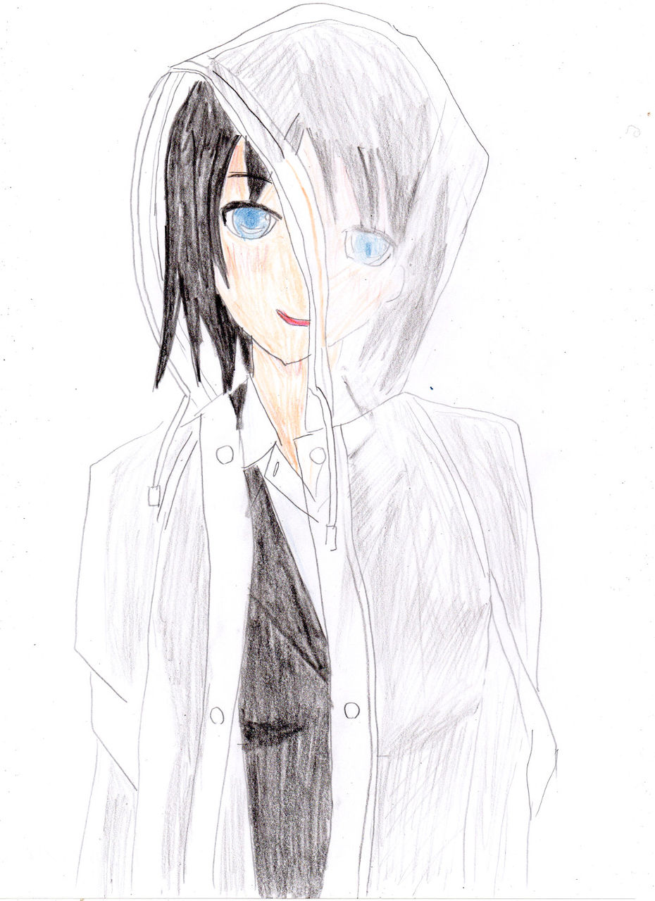 透明カッパを描いてみる 111 今回は3枚です カッパは透明で