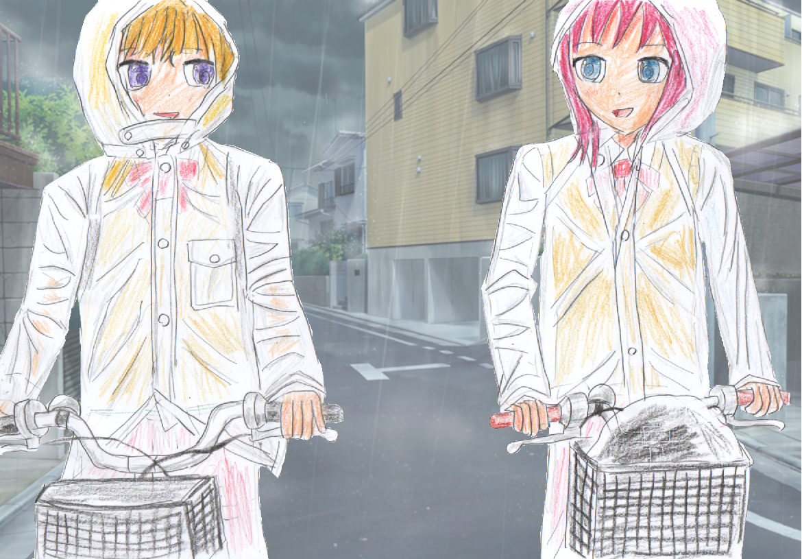 透明カッパを描いてみる 223 カッパは透明で