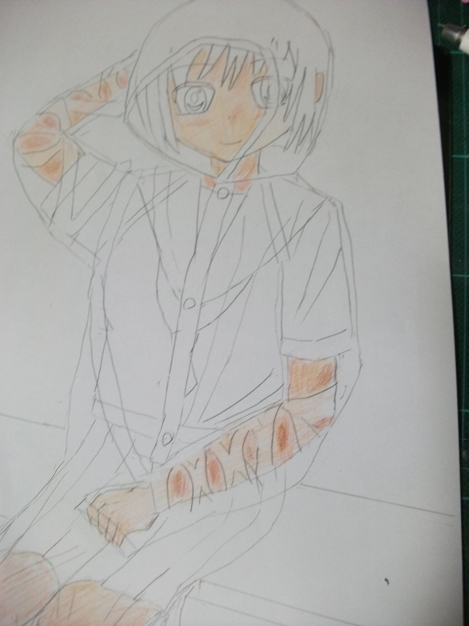 透明カッパの描き方 夏服編 カッパは透明で