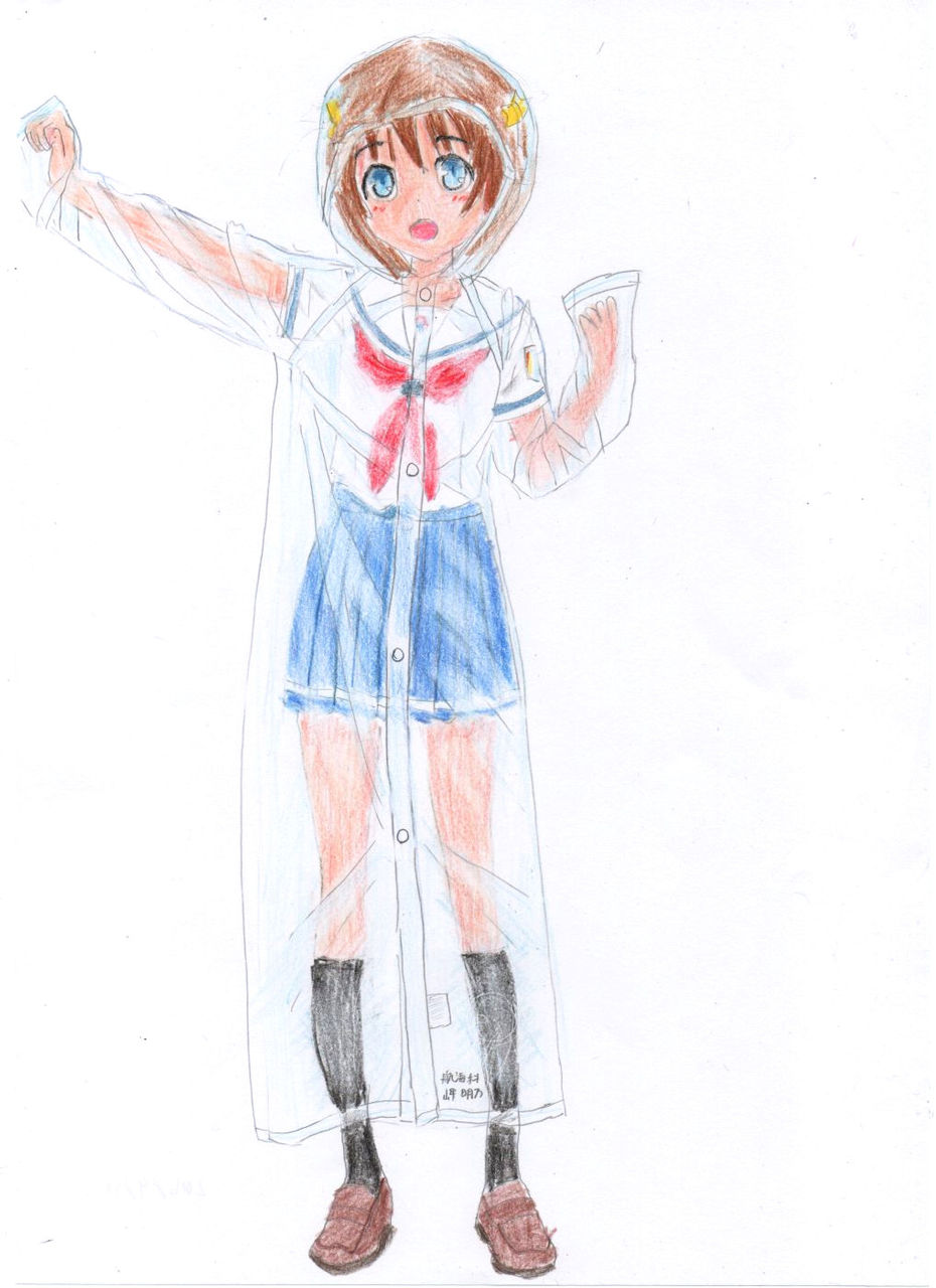 透明カッパを描いてみる 5 今回は版権キャラ カッパは透明で