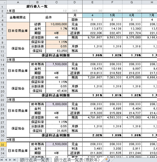 返済表②