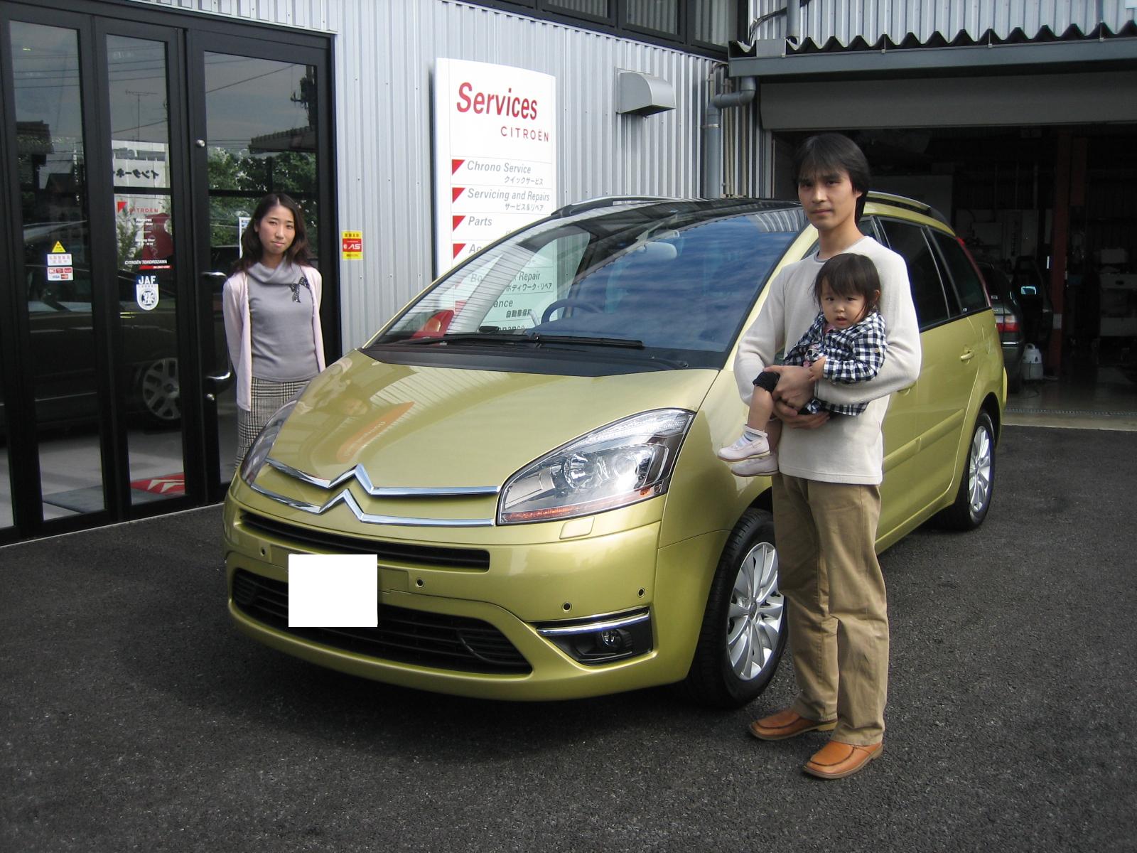 竹内様 ｃ４ピカソ ご納車ありがとうございます シトロエン所沢日記 中古車 シトロエン 買取