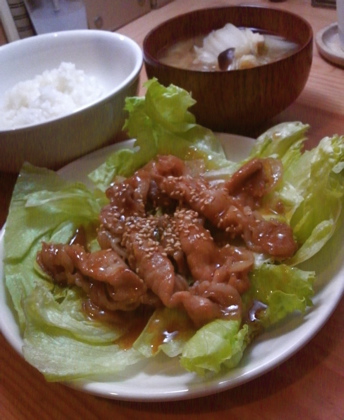 豚しょうが定食