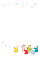 レターみんなでしゃぼん玉