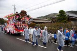 西金砂神社小祭礼09-3-22(2)棚谷国安和久の山車笠抜き