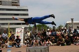 ひたち国際大道芸パイプイスバランス