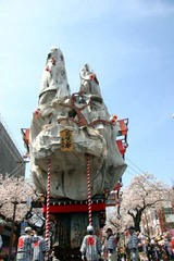 日立さくらまつ日立風流物裏山
