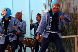 なかひまわりフェスティバル09-10-31(5)門部ひょっとこ踊り獅子舞