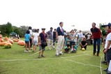 お化けカボチャコンクール(1)カボチャの種とばし大会