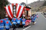 西金砂神社小祭礼09-3-22(2)棚谷国安和久の山車笠抜き