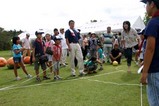 お化けカボチャコンクール(1)カボチャの種とばし大会