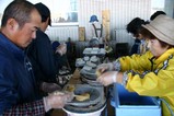 みなと産業祭餅焼き