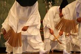 西金砂神社田楽舞・種まき一本高足