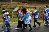西金砂神社小祭礼09-3-20(3)赤土笠揃え