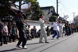 西金砂神社小祭礼09-3-15町田の火消し行列練習