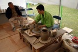 笠間の陶炎祭(ひまつり)08-05-02(19)ろくろ実演