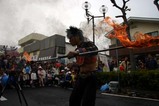 ひたち国際大道芸貝瀬大知恵火回し