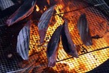 那珂湊カツオ祭り(5)カツオ藁焼き