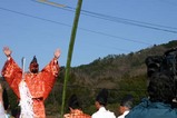 西金砂神社小祭礼09-3-20(6)中染祭場田楽舞