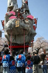 日立さくらまつ日立風流物裏山