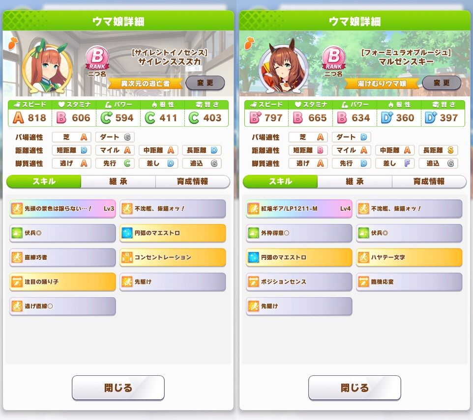 とりあえず ヴィクトリアマイル で最終選抜したけど メモと雑記のブログ 主にゲームの