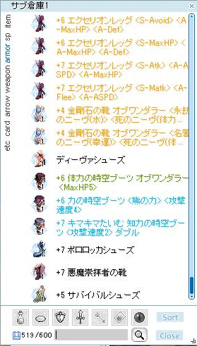 鯖靴とアモンラーカードといろいろな靴 ぼっちじゃないro 仮称