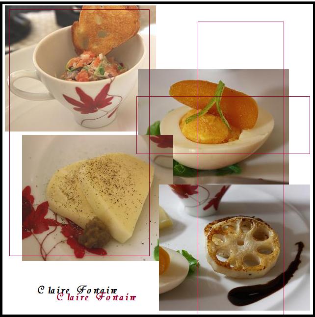 クレソンのにんにく醤油パスタ黒むつのソテー添え Clairefontaine クレソンのにんにく醤油パスタ黒むつのソテー添え Clairefontaine