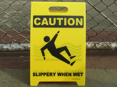 slippery