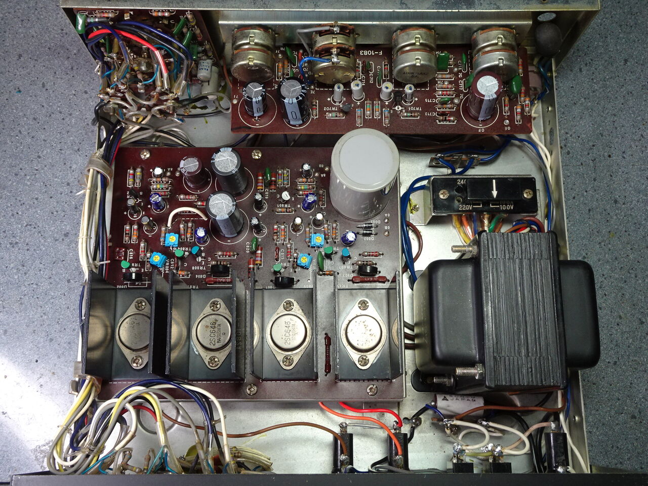 サンスイ AU-222のレストア : レストアの杜