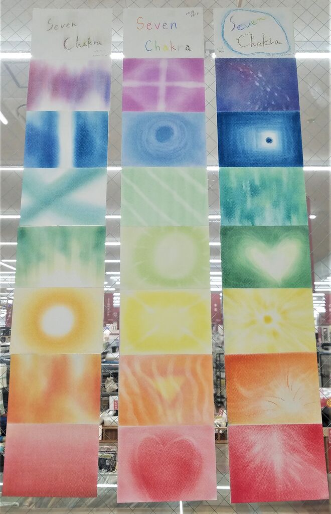 2月のアークオアシス姫路 パステルアート 姫路の造形美術アトリエ なないろの種