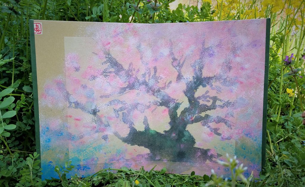 絵本と造形クラスの体験会開催 満開の桜の大木 臨床美術 アークオアシス絵本と造形 姫路の造形美術アトリエ なないろの種