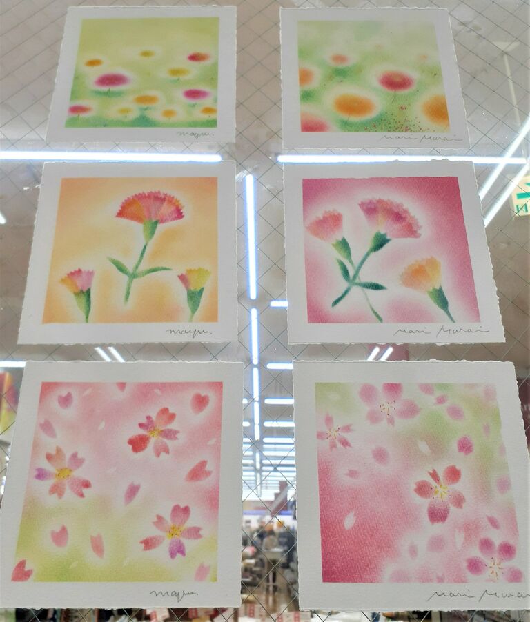 4月のパステルアート 4月4日 花 4月23日 虹 描きました 姫路の造形美術アトリエ なないろの種 4月のパステルアート 4月4日 花 4月23日 虹 描きました 姫路の造形美術アトリエ なないろの種