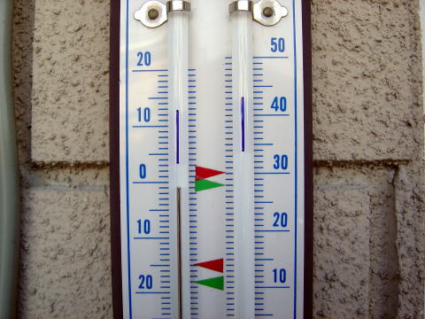 最低最高温度計 クリントンのひとりごと