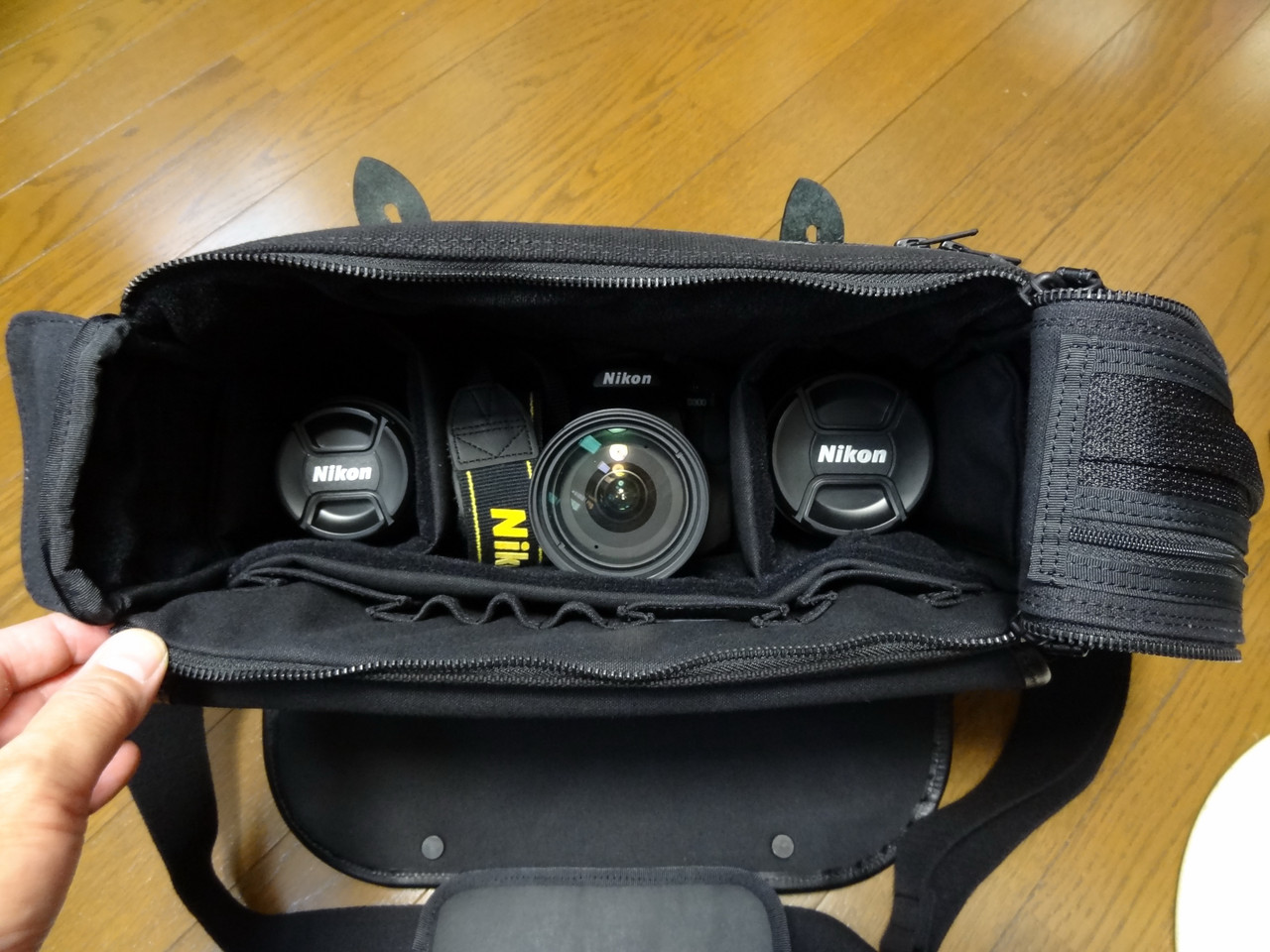 PORTER×NIKON / カメラ バッグ カスタムショルダー 黒 美品 /吉田