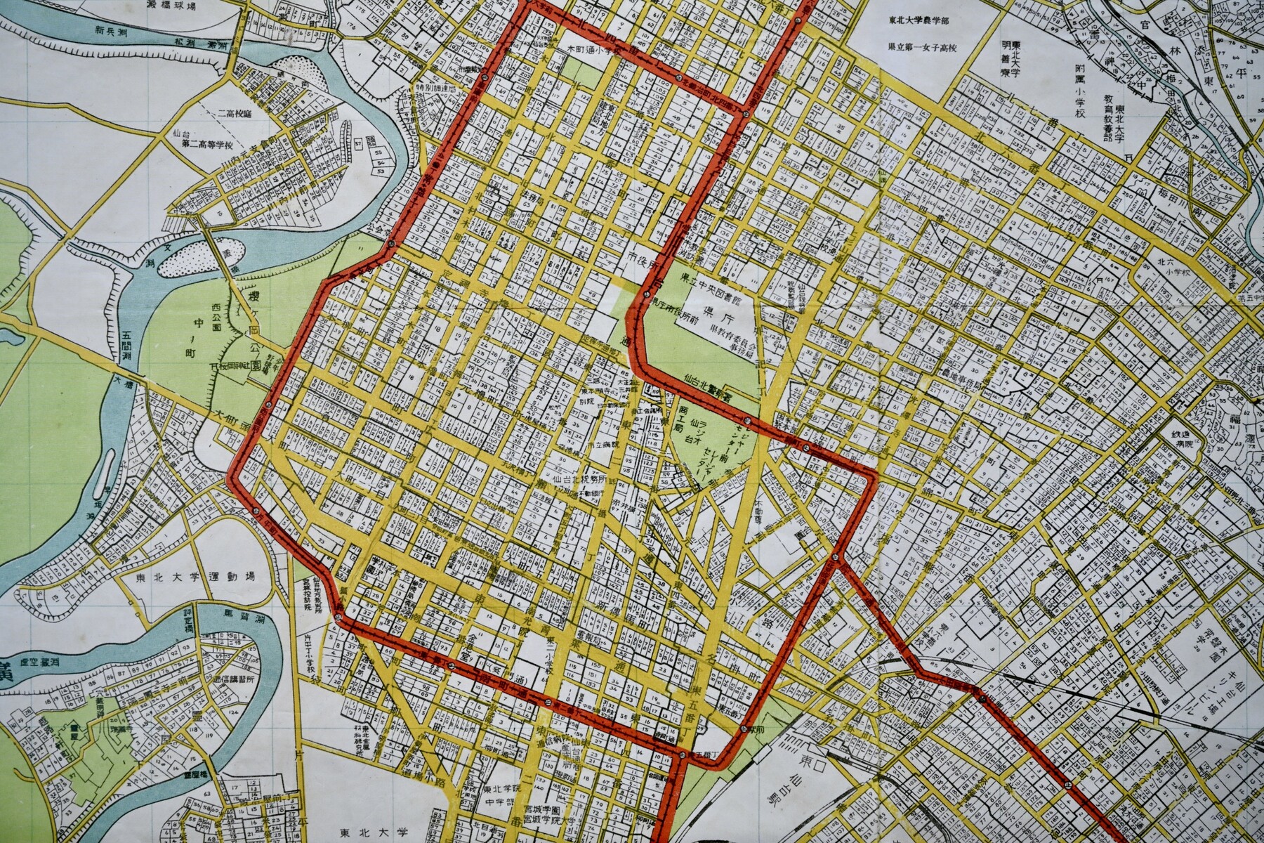 仙台市 市街地古地図 : クリントンのひとりごと