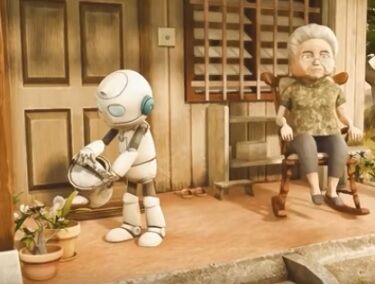 robot and grandma