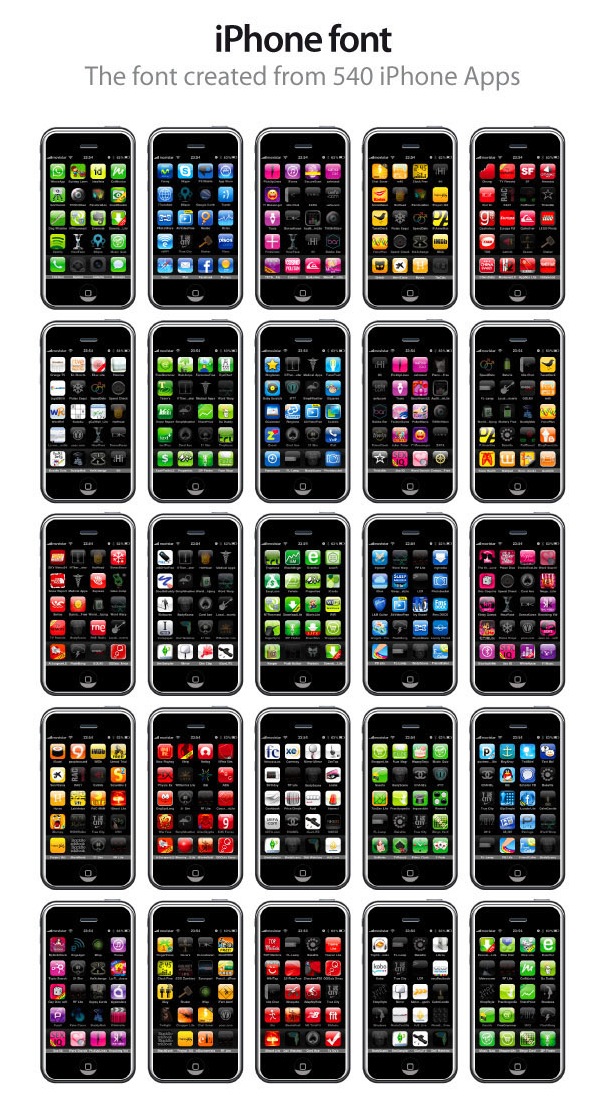 Iphoneアプリで構成されたフォント コレがフォンとのiphoneと きよおと Kiyoto