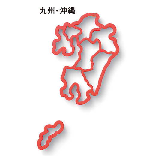 日本地図を作ろう 日本列島エリア別 クッキーの型 きよおと Kiyoto 日本地図を作ろう 日本列島エリア別 クッキーの型 きよおと Kiyoto