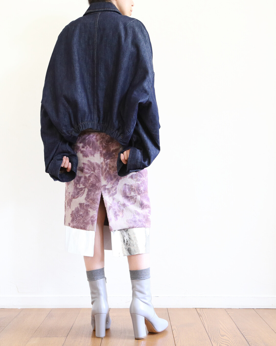 Dries Van Noten ベルベットスカート シックなドレープが魅力 361003127_5.jpg