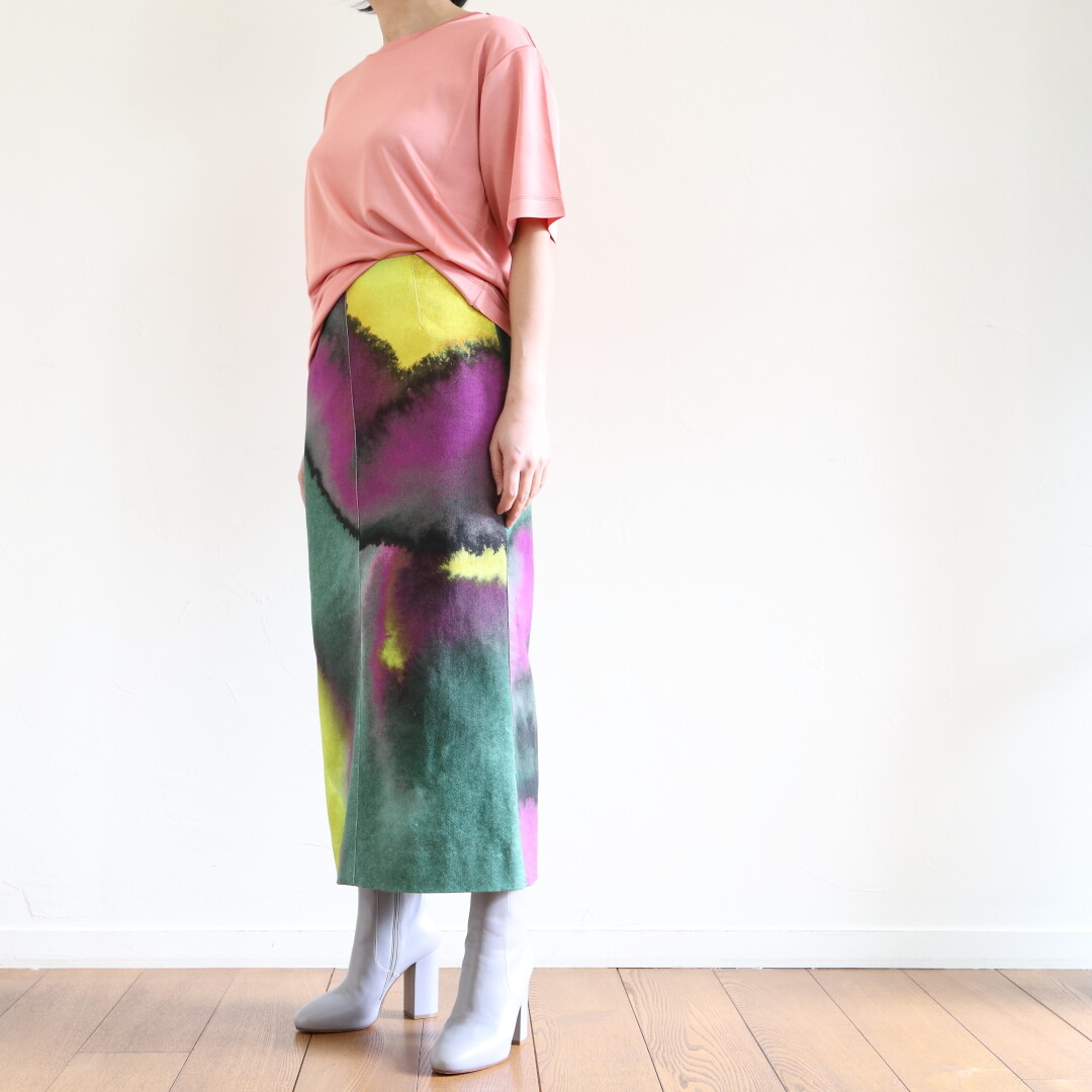 DRIES VAN NOTEN 22SS ◇SITA プリント スカート/34（スカート 春秋 