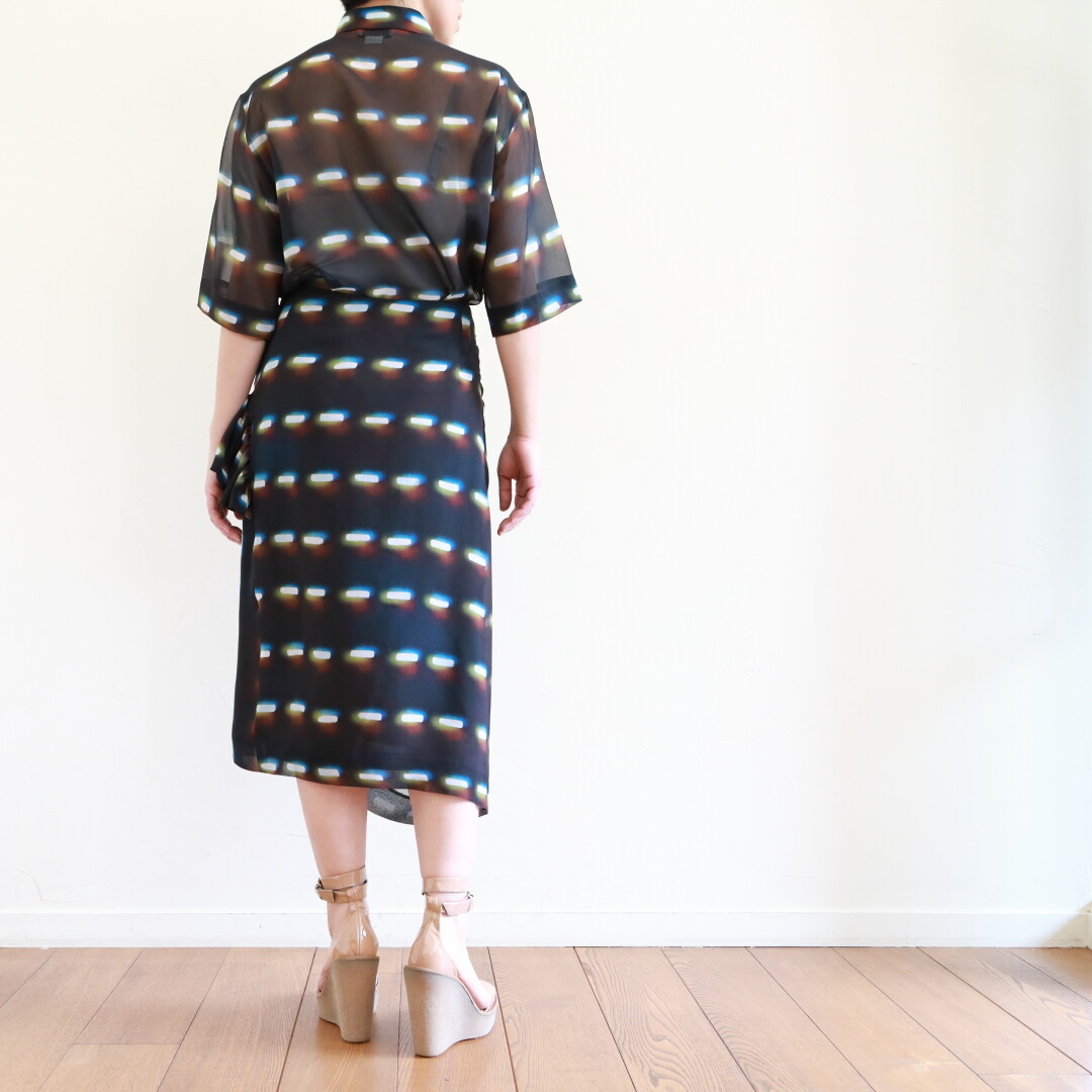 DRIES VAN NOTEN ～ LEN LYE プリントのラッフルスカート : CLOSET 