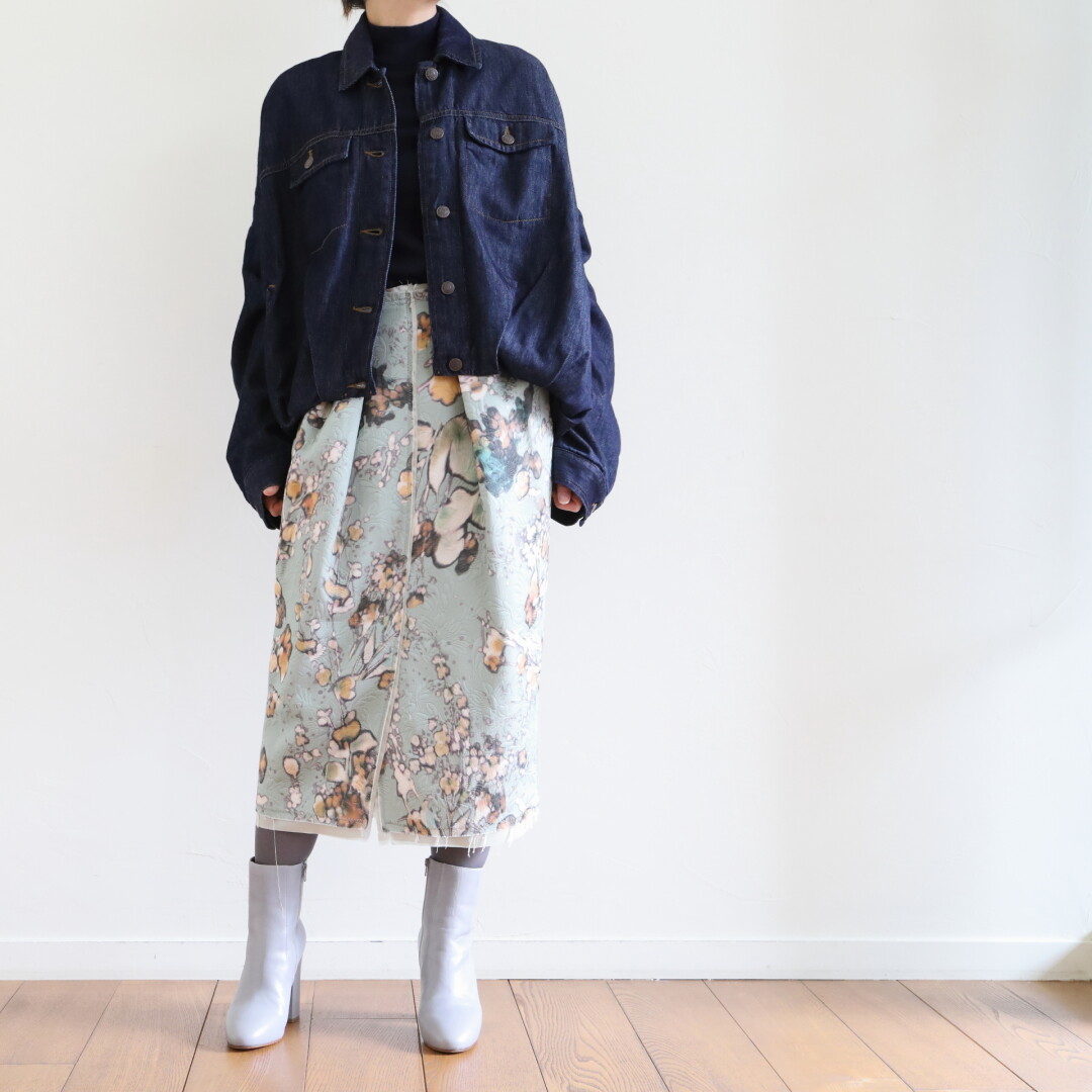 Dries Van Notenシェラズ スネークプリント ジャカード スカート DRIES VAN NOTEN ~ ジャカード + プリント : CLOSET