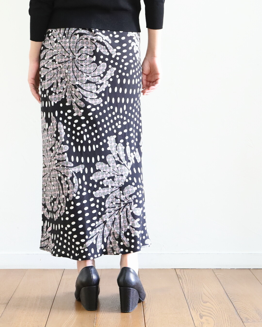 DRIES VAN NOTEN フラワープリントベロアスカート DRIES VAN NOTEN フラワープリントベロアスカート