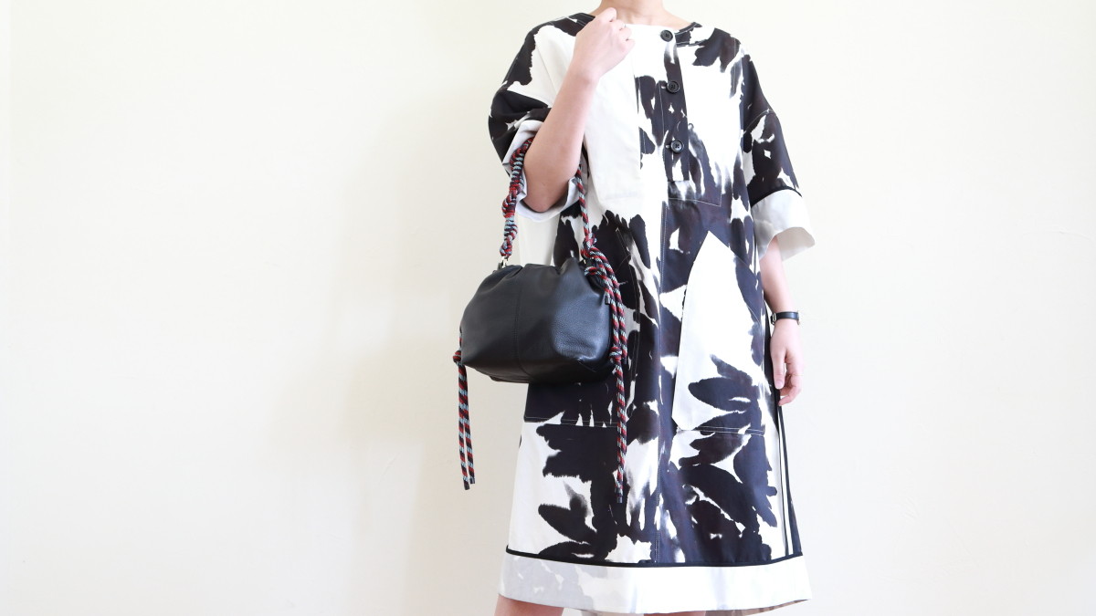 DRIES VAN NOTEN ～ ナッパ仕立ての巾着型バッグ : CLOSET